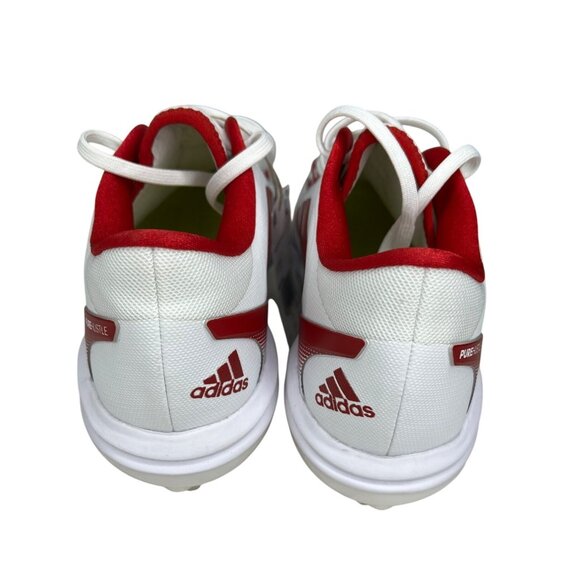 Adidas PureHustle 2 Womens Softball Cleats White/Red Size 7.5 - Picture 8 of 12